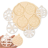 Mtruil large 3D ornament ball cutter collection for uniform festive cookies.