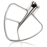 Mttobo K45B stainless steel flat beater for KitchenAid, delivers smooth batter