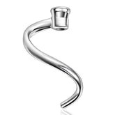 Mttobo spiral dough hook delivers downward pressure for even kneading on KitchenAid tilt-head mixers.