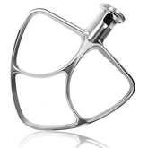 Mttobo stainless steel flat beater for KitchenAid tilt-head 4.5-qt, durable enamel replacement.