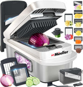 Mueller Pro-Series 10-in-1 chopper front view for quick meal prep