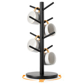 MyLifeUNIT mug tree with 360° base for easy mug access.