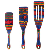 MYRAINBOW spurtle set pakkawood utensils for durable heat-resistant cooking