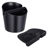 MYSENLAN coffee knock box 2-piece set for tidy grounds collection