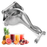 NADOBA aluminum citrus juicer with ergonomic handle for easy squeezing.