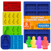 NADOBA robot mold set for playful chocolate shapes and festive treats.