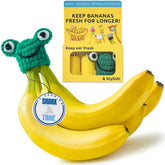 NANA HATS banana freshness preserver keeps fruit in the bowl longer, reducing waste.