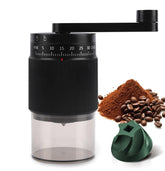 NANSPATH manual coffee grinder with ceramic burrs delivering consistent grind sizes for espresso to French press