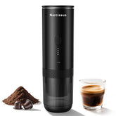 Narcissus portable espresso outdoors—compact travel companion for quick on-the-go coffee