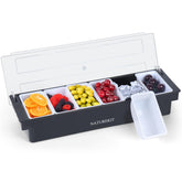 NatureKit ice cooled condiment container keeps foods fresh at the table.