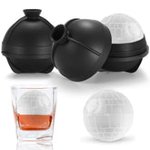 Nax Caki Death Ball mold front view shows a dramatic large ice sphere for cocktails.