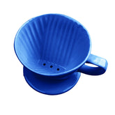 NBYHZLS pour-over ceramic dripper in blue for hands-on, rich flavor extraction