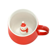 NDLBS Christmas 3D mug snowman inside for a playful coffee break