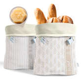 Nectar & Nest beeswax bread bag XL pattern keeps loaves fresh