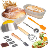 Neddie Banneton round 9-inch basket for even dough fermentation and easy shaping.