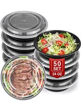 NEEBAKE 50-set 24oz meal prep containers for convenient weekly meals.