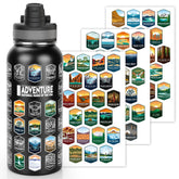 Nefeeko 32oz bottle front view for hikers with rugged durability.