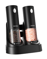 NEGESA electric grinders on charging base for quick kitchen prep