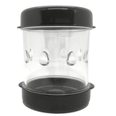 NEGG Boiled Egg Peeler Black top-cap for quick shell release