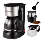 Nehilumn 4-cups coffee maker front view, compact design for small kitchens.