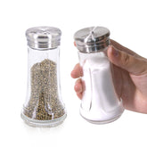 Neodaco salt and pepper shakers with clear glass for easy spice monitoring