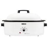 NESCO MWR18-14 roaster oven ready for turkey roasting with even heat