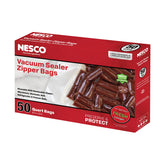 NESCO vacuum sealer zipper bags 8x12 in pack for long-lasting freshness