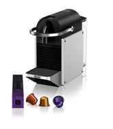 Nespresso Pixie front view shows compact design for small kitchens.