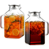 NETANY 2-pack square pitcher with lid showcases space-saving design for cold beverages.
