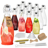 Nevlers teardrop fliptop bottle 17oz closeup highlighting airtight seal.