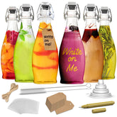 Nevlers teardrop swing top bottle with airtight lid for fresh carbonation