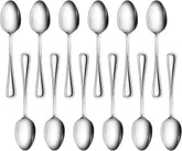 New Star Bead Pattern 8/0 Teaspoon, 6.3-inch handle, durable daily-use utensil.