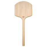 New Star Foodservice 50288 wooden pizza peel front view with sturdy basswood for oil-free food contact