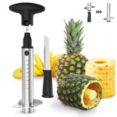 Newness Pineapple Corer with Knife top-cut action for quick prep