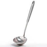 Newness soup ladle with a deep bowl and 13.7-inch handle for easy serving