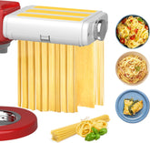 NEWSETS pasta roller attachment on a KitchenAid mixer for sheet pasta
