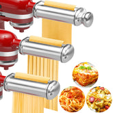 NEWSETS pasta sheet roller attachment creates smooth sheets for homemade lasagna and pasta.