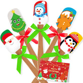 Newtay Christmas spatula with Santa pattern; ideal for festive baking and gifting.