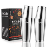 Nexsujo Boston shaker set with two-piece design for precise blending
