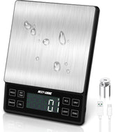 NEXT-SHINE Food Kitchen Scale with large stainless tray for bulky ingredients.