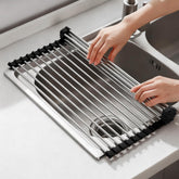 NEZUIBAN dish drying rack roll-up for organized countertops and efficient drying.