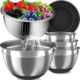 Nicdiet mixing bowls with airtight lids keep ingredients fresh for serving