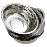 Nicesh Mixing Bowl Set with flat base stabilizes prep on any surface.