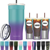 Niceyos universal iced coffee sleeve outer view shows double-wall insulation for cold drinks