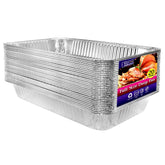 Nicole Home Collection aluminum deep foil pan, full-size top view for catering prep
