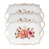 Nicunom 3-pack serving trays with handles for organized serving at gatherings