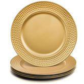 Nicunom gold charger plates 13in pack shot for elegant table styling