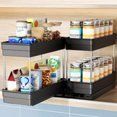 Nieifi spice rack over-the-lip cabinet for space-saving kitchen organization