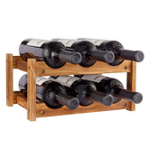 Niep wine rack 6 bottle on countertop showing compact display for kitchen