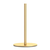 Niffgaff gold free-standing paper towel holder front view for easy reach and quick cleanup